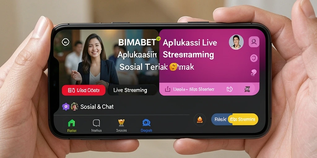 Tampilan antarmuka aplikasi Live Streaming yang intuitif dan menarik.