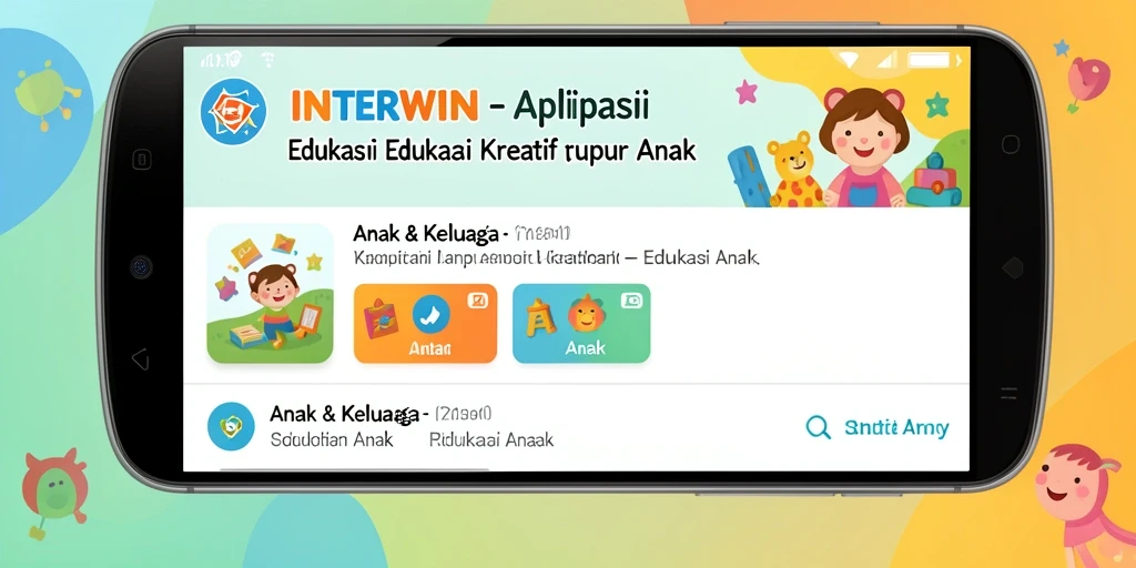 Antarmuka interaktif INTERWIN untuk belajar sambil bermain.