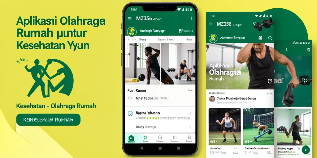 Tampilan antarmuka MZ356 yang ramah pengguna untuk olahraga di rumah.