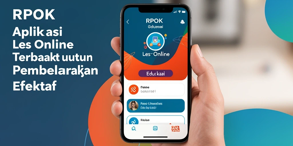 Tampilan antarmuka RPOK yang modern dan fungsional untuk Les Online.