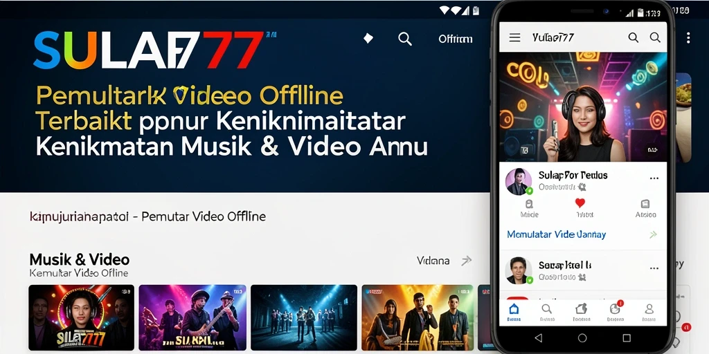 Antarmuka sederhana SULAP777 dengan fitur Pemutar Video Offline yang memuaskan.